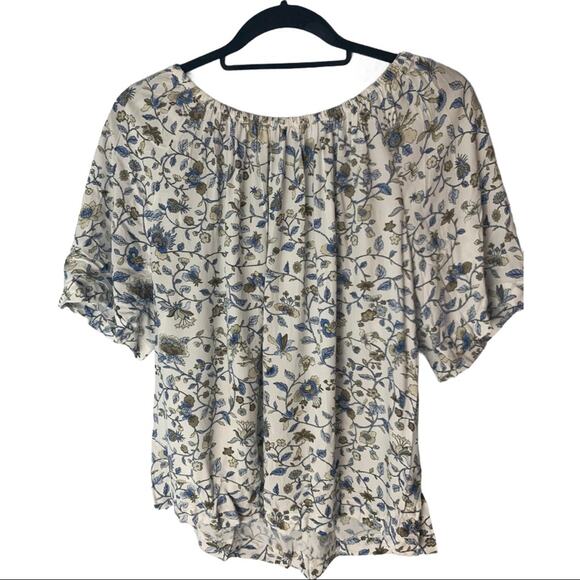 LOFT the drop multicolor dawn floral print blouse, NWT - Picture 5 of 5